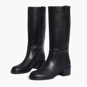 Madewell The Allie black leather boots 8.5